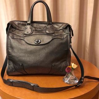 コーチ(COACH)のCOACH コーチ エレベーテッドライダー レザー 2WAY バッグ ブロンズ(ボストンバッグ)