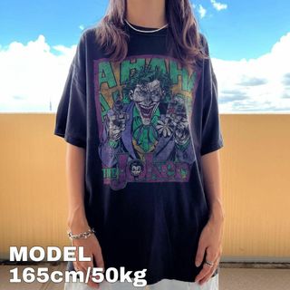 VINTAGE ヴィンテージ 90s VINTAGE DCコミックス JORKER Movie Tee ジョーカー ムービープリント半袖Tシャツ ネイビー 半袖Tシャツ