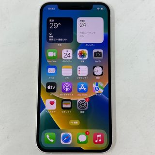 アップル(Apple)の美品 SIMフリー iPhone 12 MGHP3J/A 64GB ホワイト(スマートフォン本体)