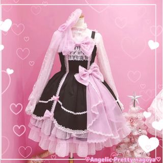 アンジェリックプリティー(Angelic Pretty)の dream doll ジャンバースカート(ひざ丈スカート)