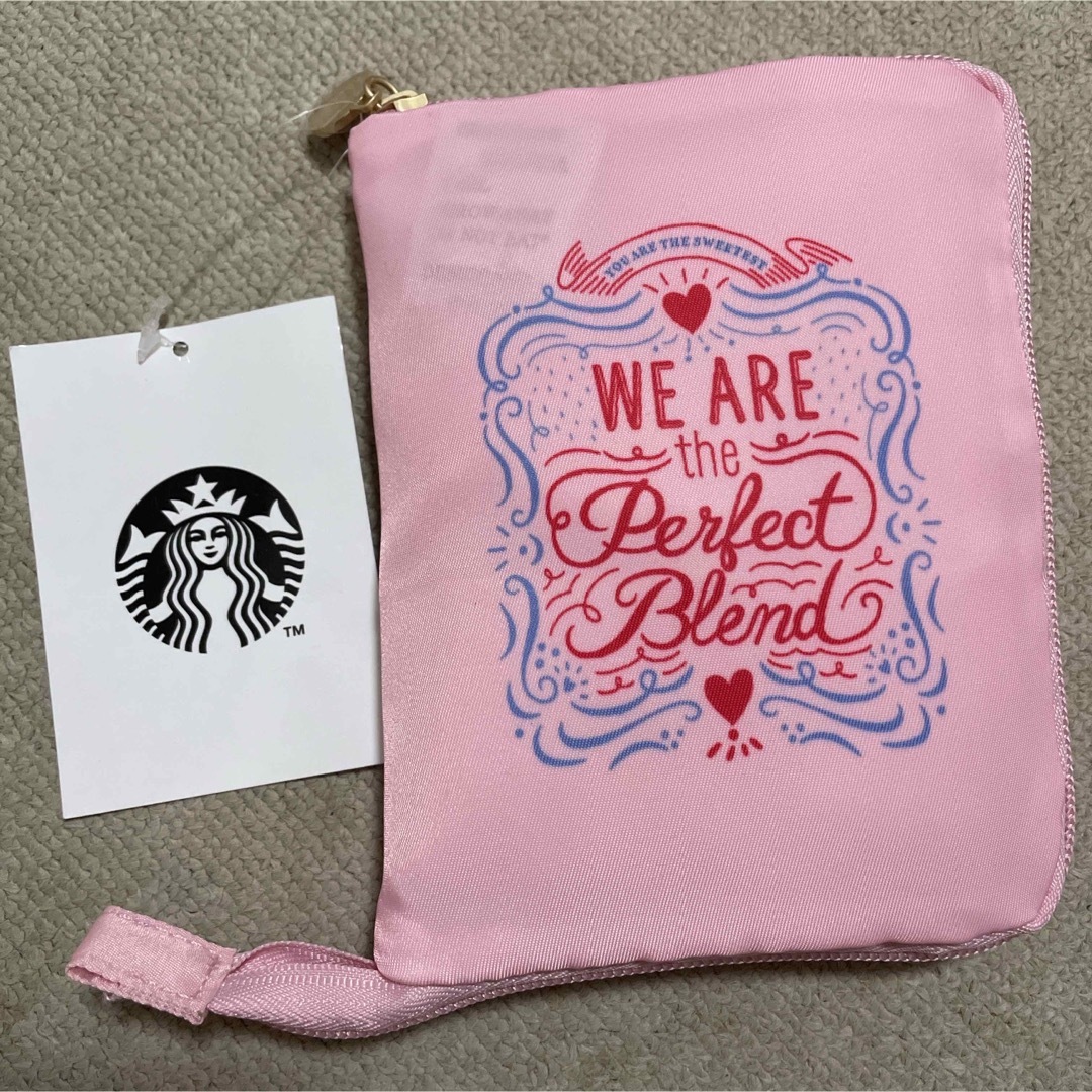 Starbucks Coffee(スターバックスコーヒー)の新品♡スターバックス　ハート柄エコバッグ レディースのバッグ(エコバッグ)の商品写真