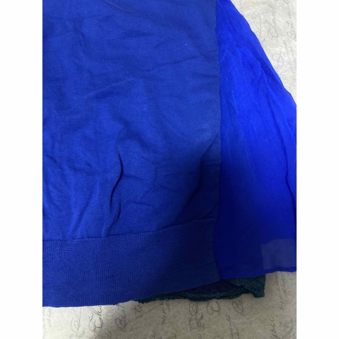 sacai luck(サカイラック)のsacai luck サカイ　ブルー　トップス レディースのトップス(カットソー(半袖/袖なし))の商品写真