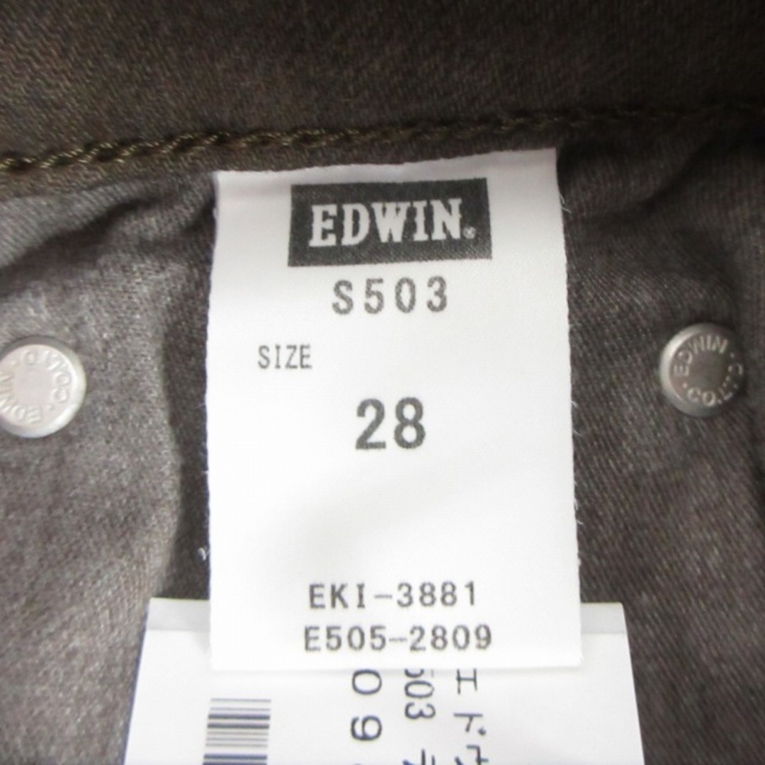 エドウィン EDWIN 503 デニムパンツ 茶 ブラウン 約S ■GY12
