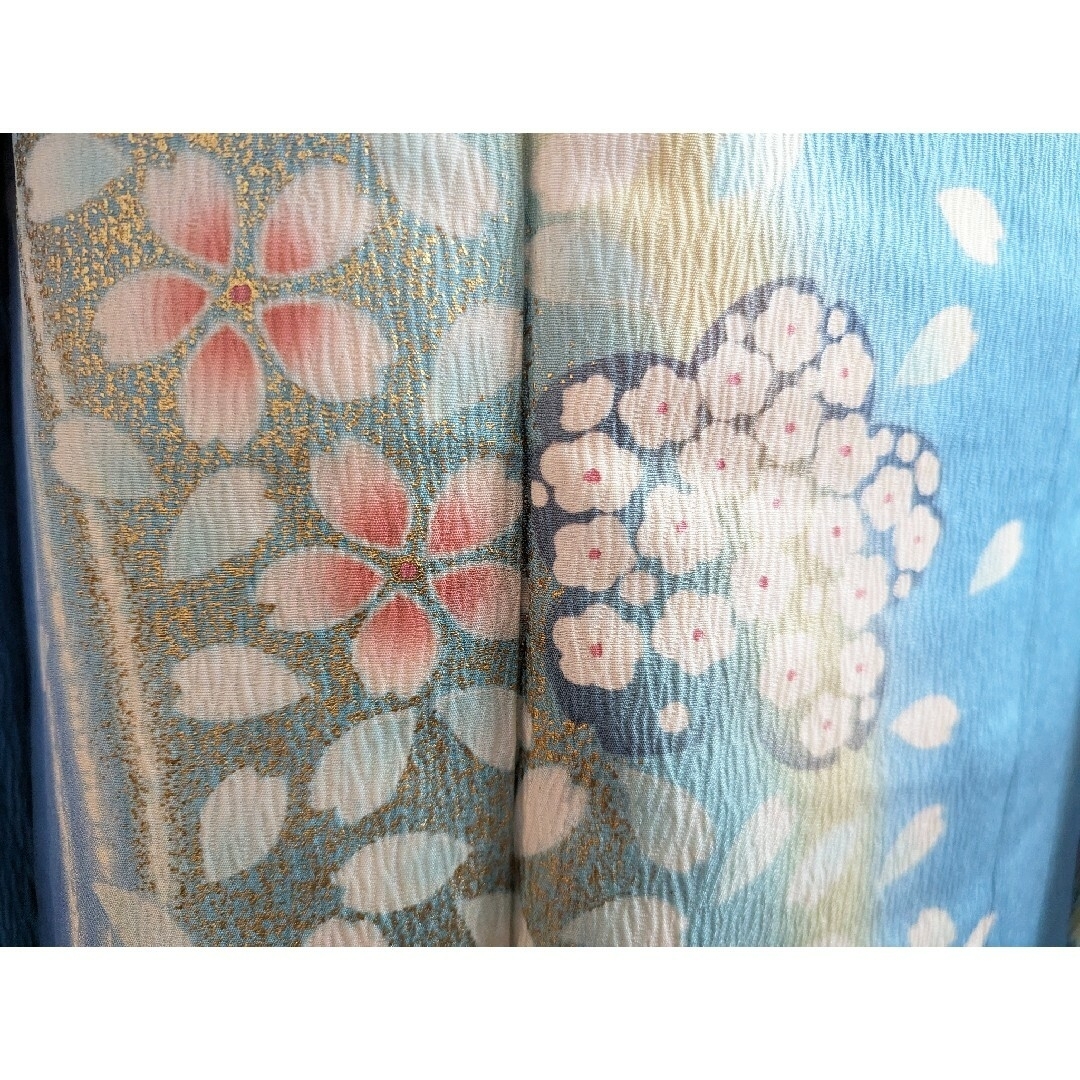 付下げ着物\u0026袋帯 2点セット 刺繍 桜 kimono A-1359kimonolove