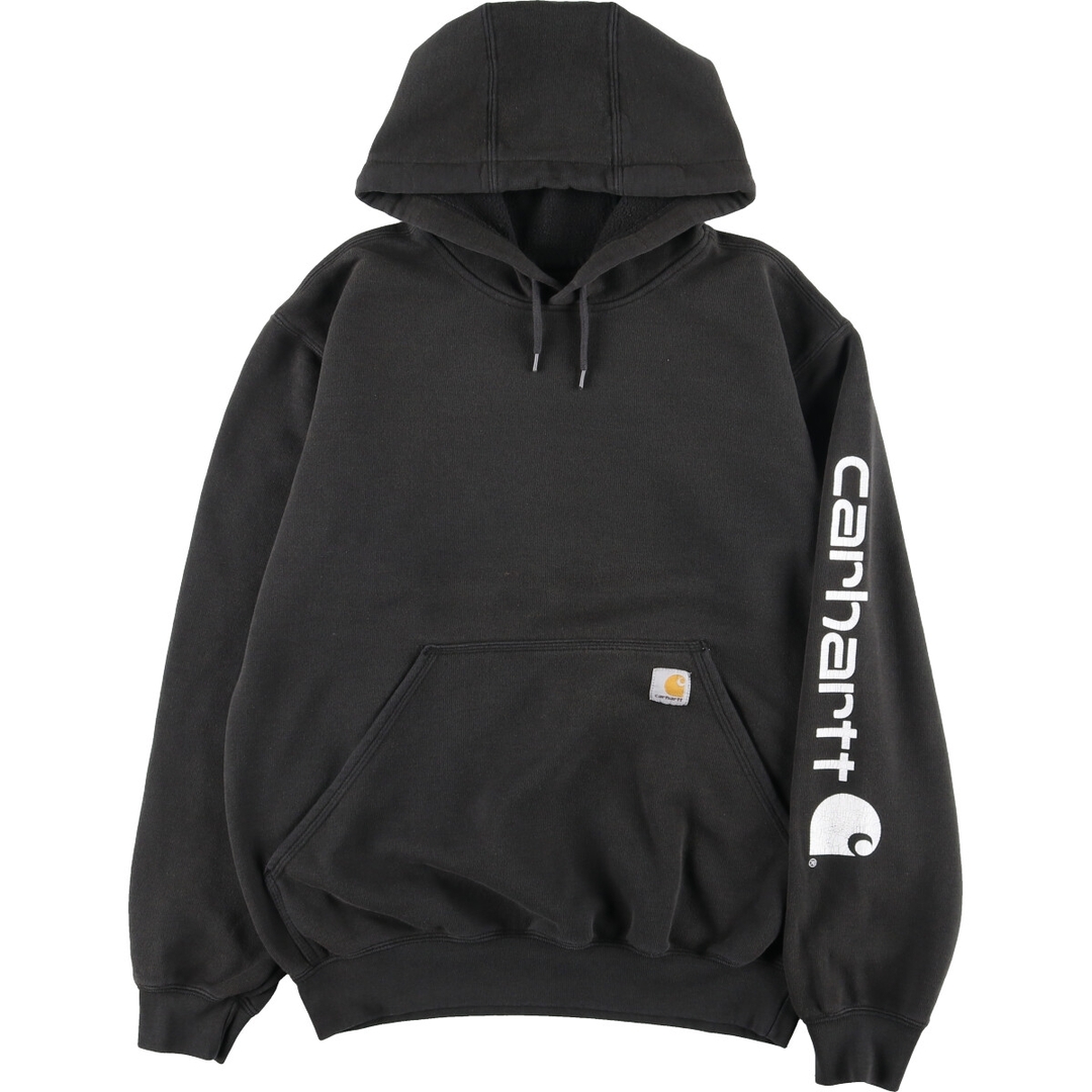 carhartt(カーハート)の古着 カーハート Carhartt ORIGINAL FIT 袖プリント スウェットプルオーバーパーカー メンズL /eaa364398 メンズのトップス(スウェット)の商品写真