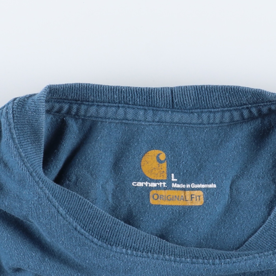 carhartt(カーハート)の古着 カーハート Carhartt ORIGINAL FIT 袖プリント ロングTシャツ ロンT メンズXL /eaa366182 メンズのトップス(Tシャツ/カットソー(半袖/袖なし))の商品写真