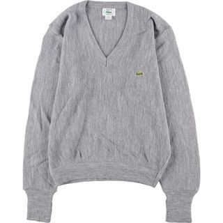 ラコステ(LACOSTE)の古着 80年代 ラコステ LACOSTE IZOD Vネック アクリルニットセーター USA製 メンズS ヴィンテージ /eaa366639(ニット/セーター)