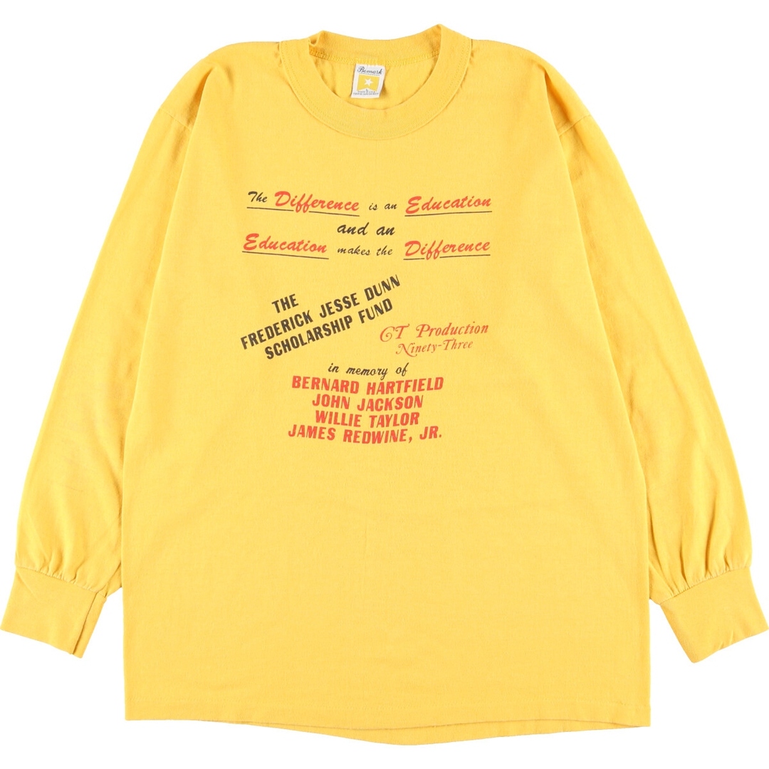 80~90年代 Bomark ロングTシャツ ロンT USA製 メンズM ヴィンテージ /eaa366172