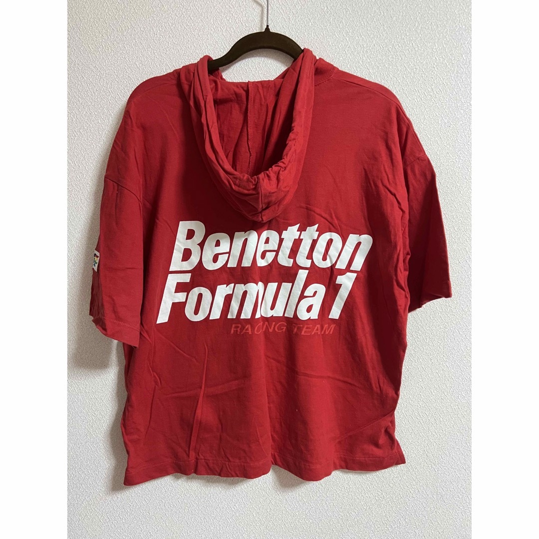 BENETTON(ベネトン)の90’s ベネトン　フード付き　Tシャツ メンズのトップス(Tシャツ/カットソー(半袖/袖なし))の商品写真