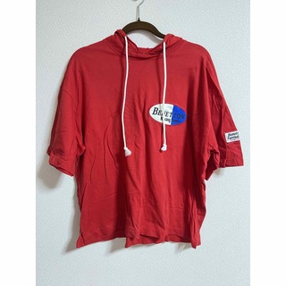 ベネトン(BENETTON)の90’s ベネトン　フード付き　Tシャツ(Tシャツ/カットソー(半袖/袖なし))