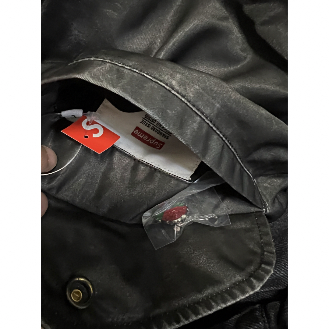 Supreme(シュプリーム)のsupreme denim sleeve ma-1 L　black 2023ss メンズのジャケット/アウター(スタジャン)の商品写真