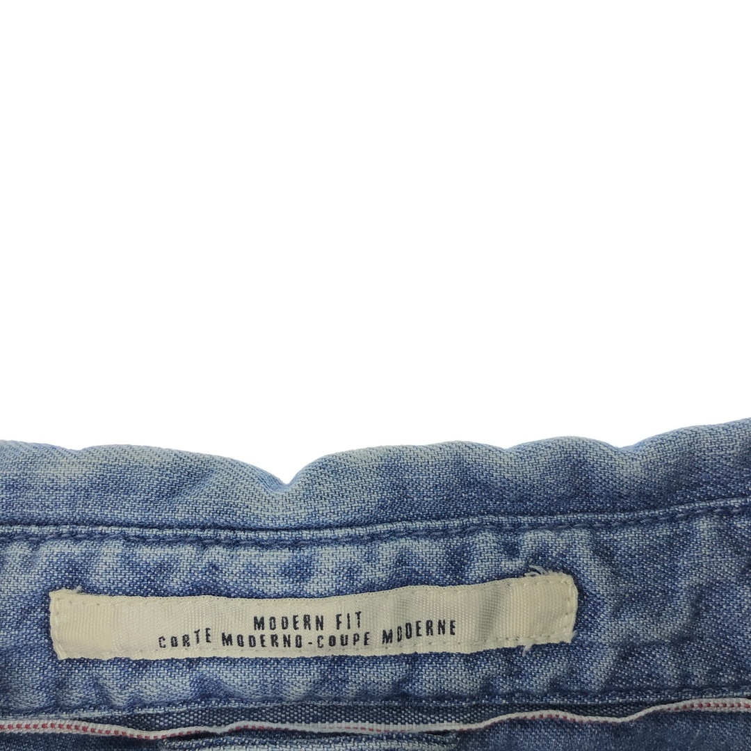 Levi's(リーバイス)の古着 リーバイス Levi's LEVI STRAUSS & CO. 長袖 ボタンダウンデニムシャツ メンズM /eaa364544 メンズのトップス(シャツ)の商品写真