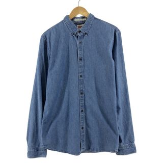 リーバイス(Levi's)の古着 リーバイス Levi's LEVI STRAUSS & CO. 長袖 ボタンダウンデニムシャツ メンズM /eaa364544(シャツ)