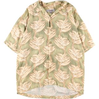 古着 クイックシルバー Quiksilver レーヨン ハワイアンアロハシャツ メンズXL /eaa346378(シャツ)