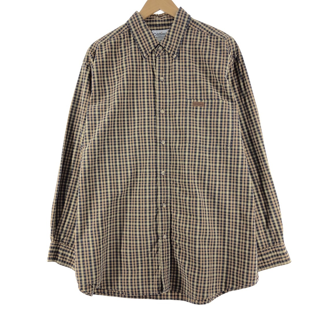 カーハート Carhartt 長袖 ボタンダウンチェックシャツ メンズXXL /eaa364690