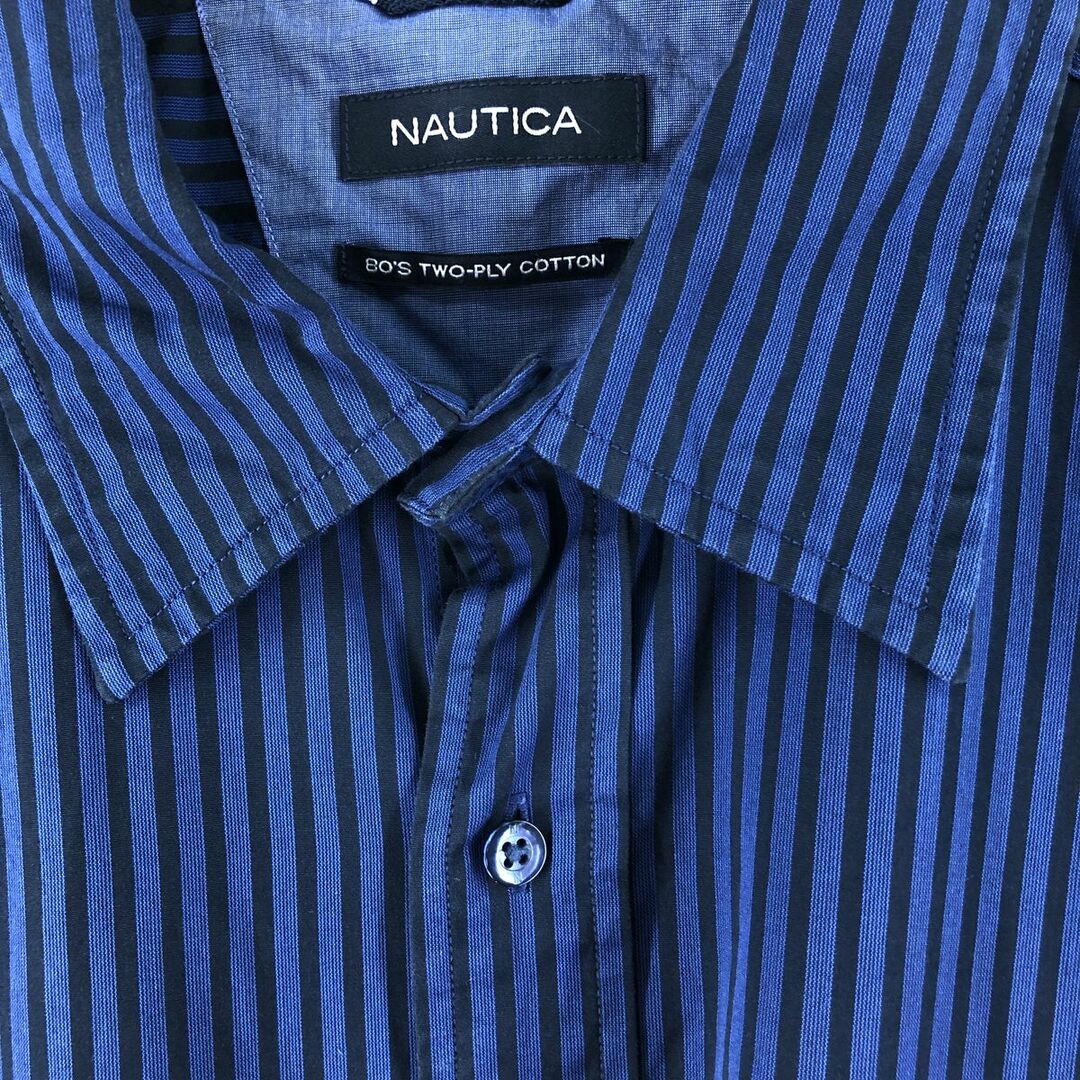 NAUTICA(ノーティカ)の古着 ノーティカ NAUTICA 長袖 ストライプシャツ メンズXL /eaa364692 メンズのトップス(シャツ)の商品写真