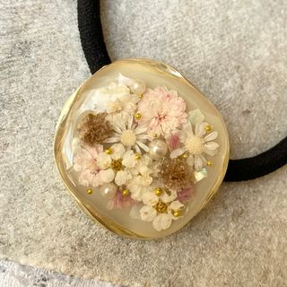 ハンドメイド ヘアゴム レジン レジンアクセサリー ヘアアクセサリー