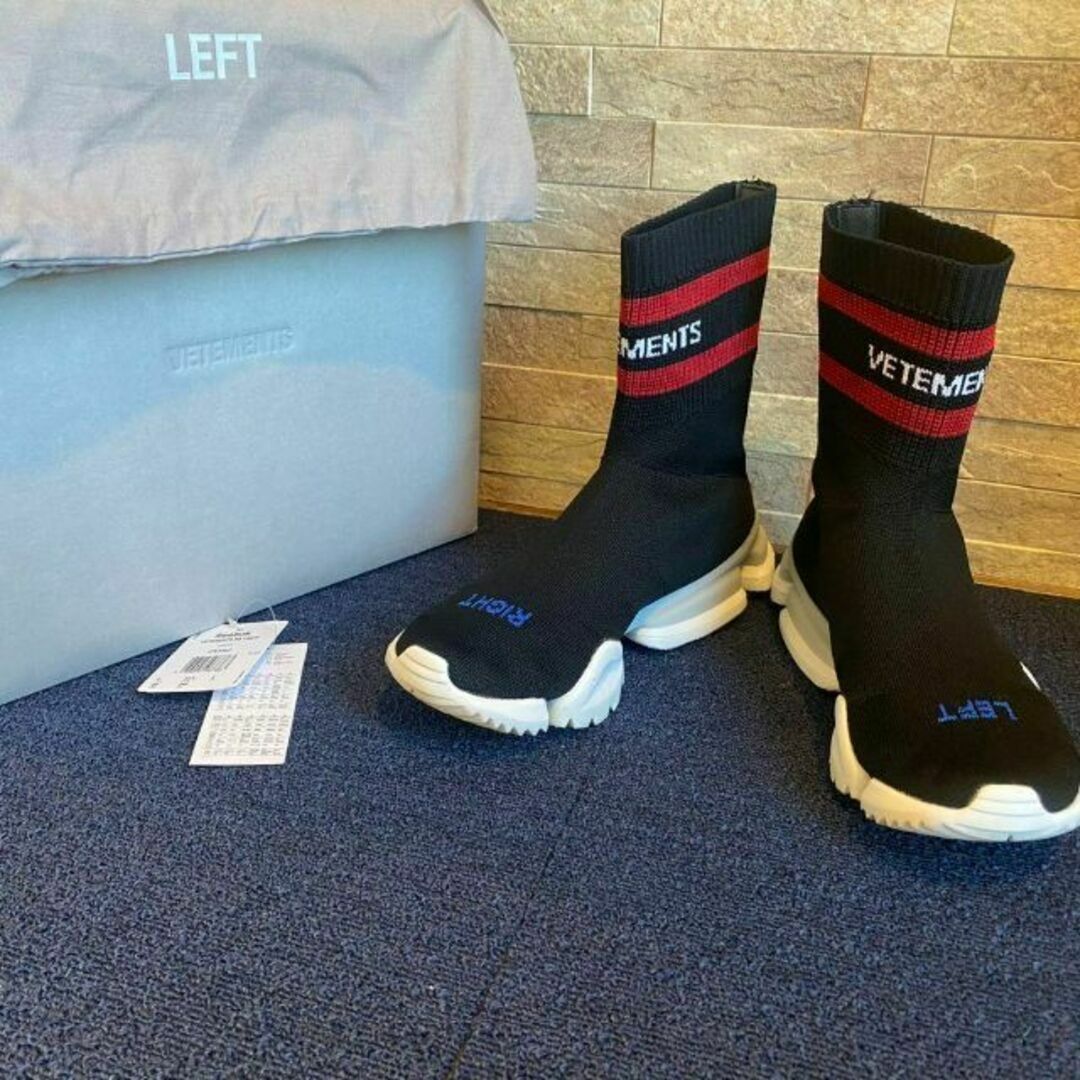 箱付き 美品 VETEMENTS Reebok スニーカー シューズ 靴