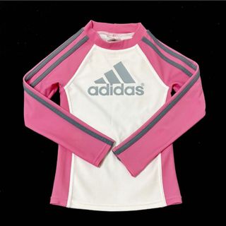 アディダス(adidas)の美品　adidas アディダス　ラッシュガード　120 ピンク(その他)