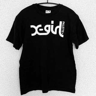 エックスガール(X-girl)のX-GARL 半袖Tシャツ ONEsize ブラック 【古着】(Tシャツ(半袖/袖なし))