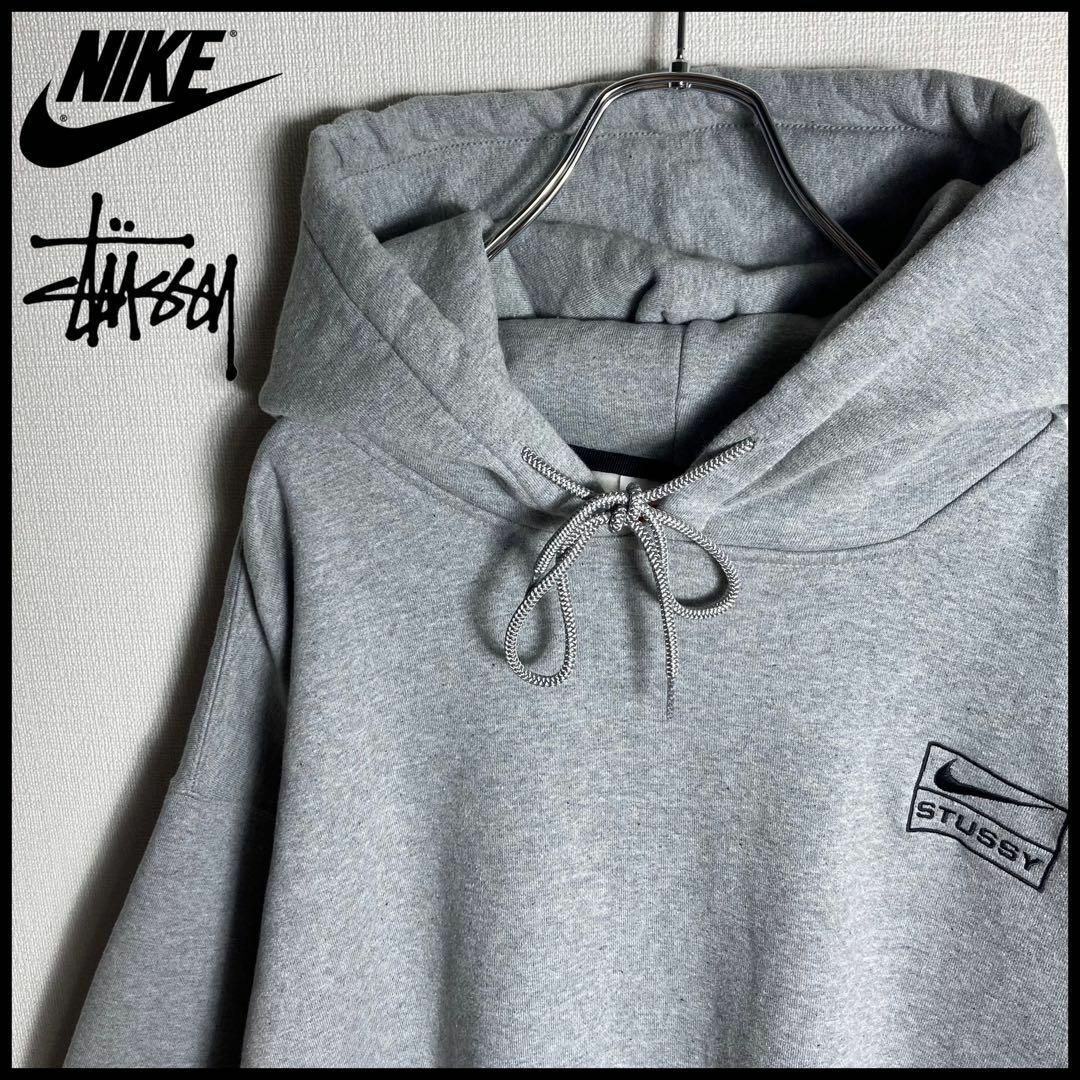 STUSSY×NIKE パーカー ブラック XL