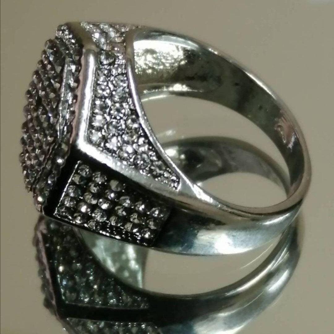 【SALE】リング メンズ アクセサリー シルバー スクエア 銀色 指輪 20号 レディースのアクセサリー(リング(指輪))の商品写真
