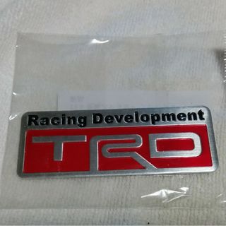 トヨタ(トヨタ)のＴＲＤアルミ金属ステッカー新品。(車外アクセサリ)