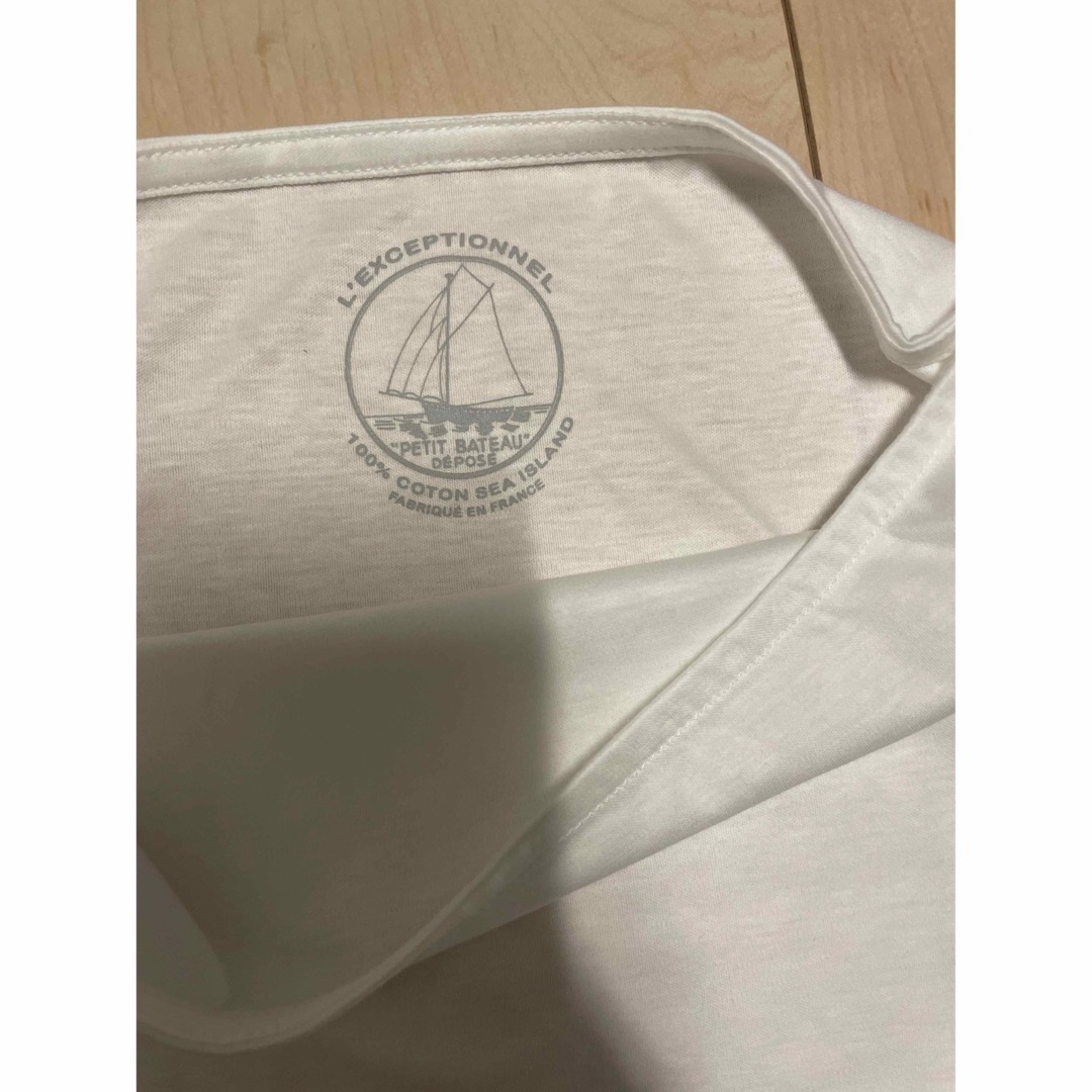 PETIT BATEAU(プチバトー)のPetit BateauプチバトーSea Island Cottonカットソー レディースのトップス(Tシャツ(半袖/袖なし))の商品写真