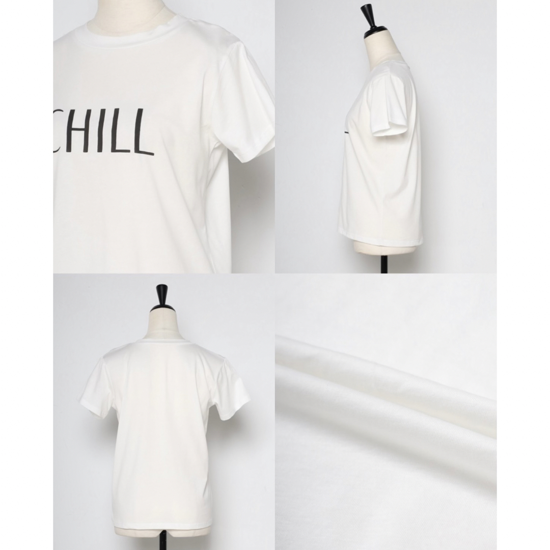 【新品/タグ付き】Bonjour Sagan CHILLロゴTシャツ bk レディースのトップス(Tシャツ(半袖/袖なし))の商品写真