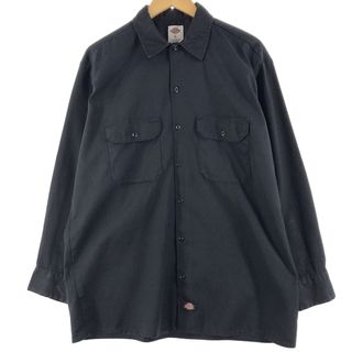 ディッキーズ(Dickies)の古着 ディッキーズ Dickies 長袖 ワークシャツ メンズXL /eaa346381(シャツ)