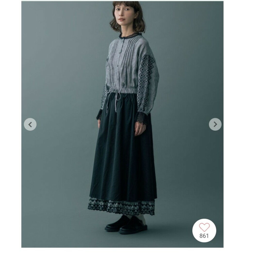 kazumi×SamansaMos2 kazumi 刺繍レース3WAYスカート