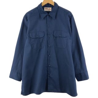 ディッキーズ(Dickies)の古着 ディッキーズ Dickies 長袖 ワークシャツ メンズXL /eaa366184(シャツ)