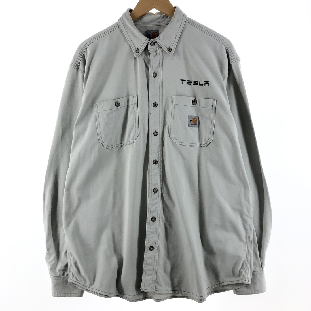 カーハート Carhartt FRシリーズ 長袖 ボタンダウン ワークシャツ メンズXXL /eaa333097