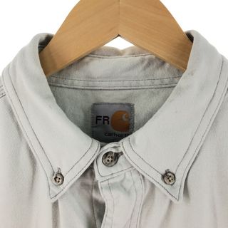 カーハート Carhartt FRシリーズ 長袖 ボタンダウン ワークシャツ メンズXXL /eaa333097