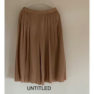 アンタイトル(UNTITLED)のUNTITLED アンタイトル  ワイドパンツ　レディース(クロップドパンツ)