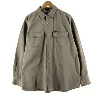 ディッキーズ(Dickies)の古着 ディッキーズ Dickies 長袖 ボタンダウン ワークシャツ メンズXXL /eaa366187(シャツ)