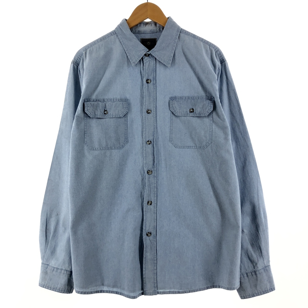 ラングラー Wrangler 長袖 シャンブレーシャツ メンズXL /eaa346380