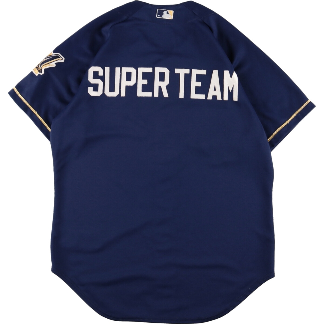 Majestic MLB MILWAUKEE BREWERS ミルウォーキーブルワーズ ゲームシャツ ベースボールシャツ USA製 メンズXL /eaa364326 1