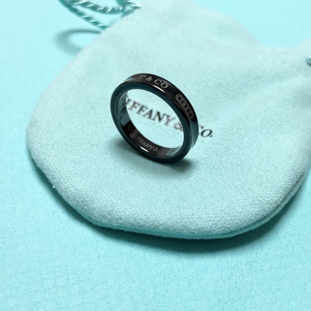 美品】Tiffany & Co.1837 ナローリング 11号 ブラックチタン | yoshi