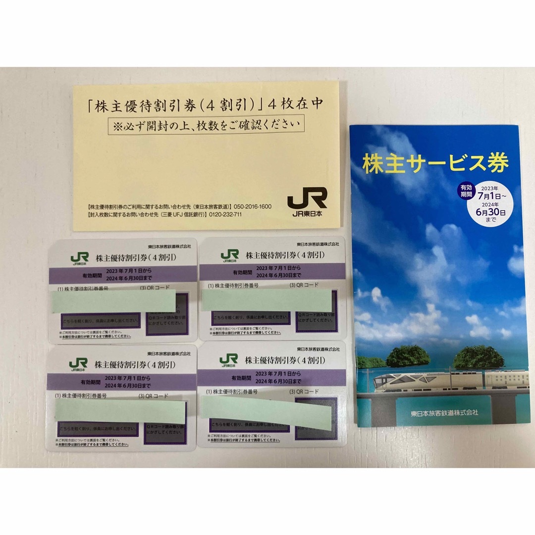 JR東日本株主優待割引券4枚