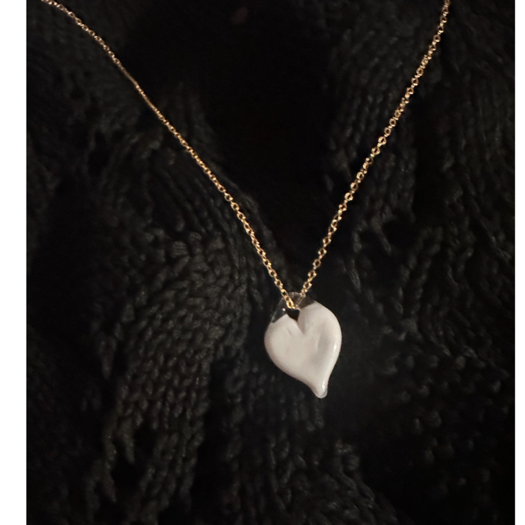 新品　LEVENS JEWELS HEART PENDANT ネックレスガラス真鍮原産国