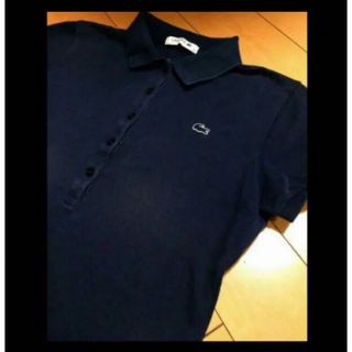 ラコステ(LACOSTE)のラコステネイビーコットンカノコポロ(ポロシャツ)