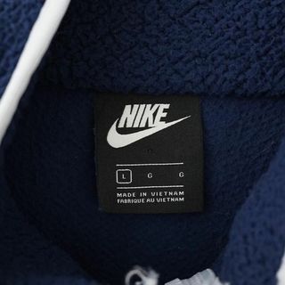 NIKE - NIKE ナイキ ジップフリース ビッグスウッシュ 刺繍 L ブルー ...