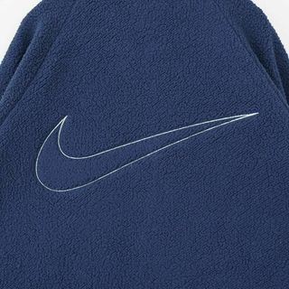 NIKE - NIKE ナイキ ジップフリース ビッグスウッシュ 刺繍 L ブルー ...