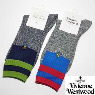 ヴィヴィアンウエストウッド(Vivienne Westwood)の【新品タグ付き】ヴィヴィアンウエストウッド ソックス2足セット 915930(ソックス)