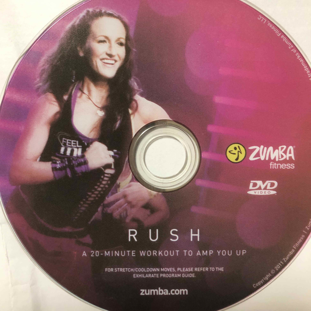 Zumba(ズンバ)のズンバ　rush  自宅練習用DVD エンタメ/ホビーのDVD/ブルーレイ(スポーツ/フィットネス)の商品写真