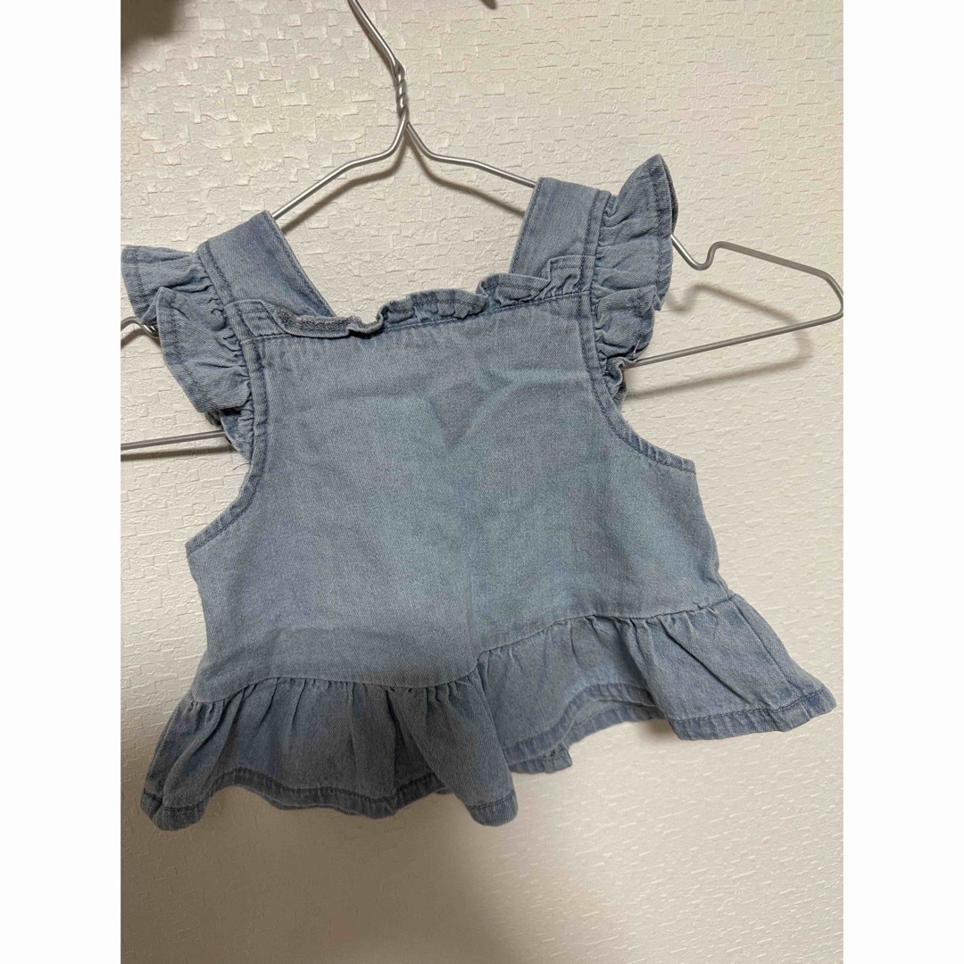 テータテート デニムビスチェ90 キッズ/ベビー/マタニティのキッズ服女の子用(90cm~)(ジャケット/上着)の商品写真