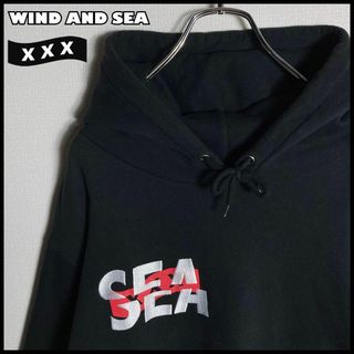 ウィンダンシー(WIND AND SEA)の【人気Lサイズ】ウィンダンシー ゴッドセレクションxxx 両面刺繍ロゴ パーカー(パーカー)