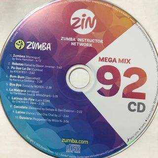 ズンバ(Zumba)のズンバ　MEGAMIX92  CD(クラブ/ダンス)