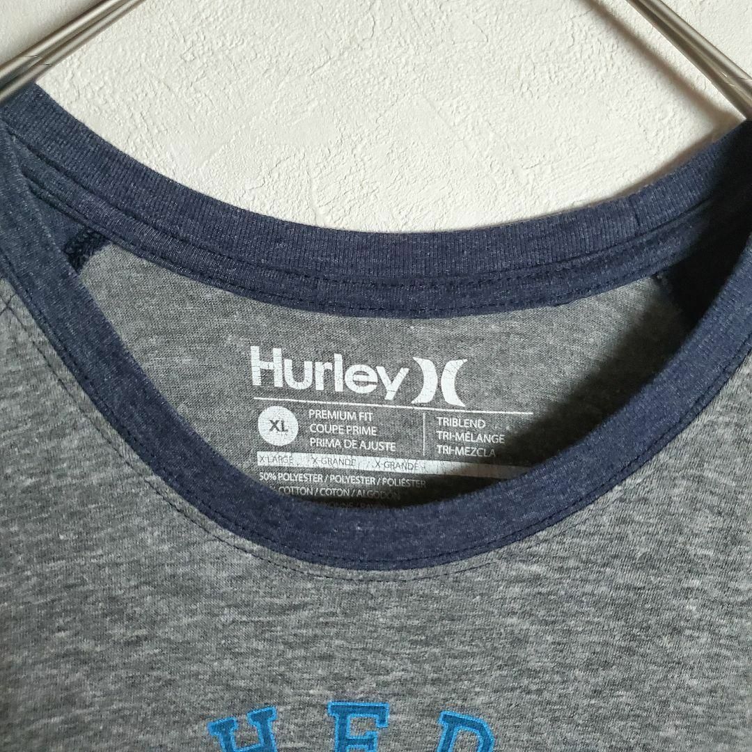 【ラグランTシャツ 七分袖 プリントデザイン Y2K 紺灰 ビンテージ 古着】②